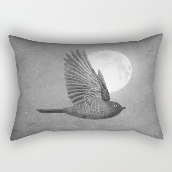 Night Bird Rectangular Pillow
