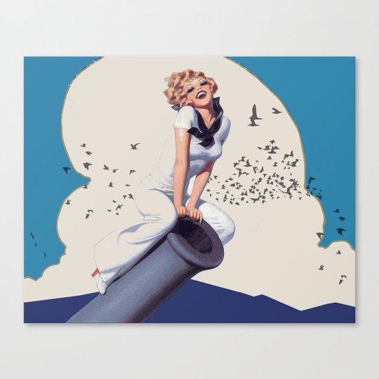 Powergirl Canvas Print