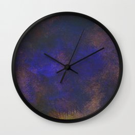 Grunge and Blue Wall Clock