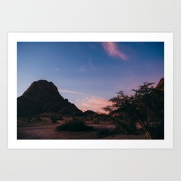A Spitzkoppe Desert Sunset Art Print