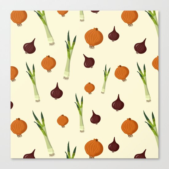 Onion pattern Canvas Print