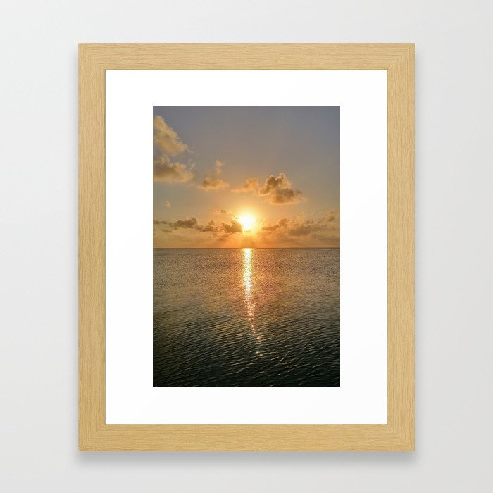 San Pedro Sunset Framed Art Print