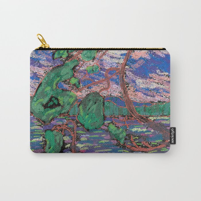 Multicolored Pastel Landscape Homage to Tom Thomson's West Wind Carry-All Pouch