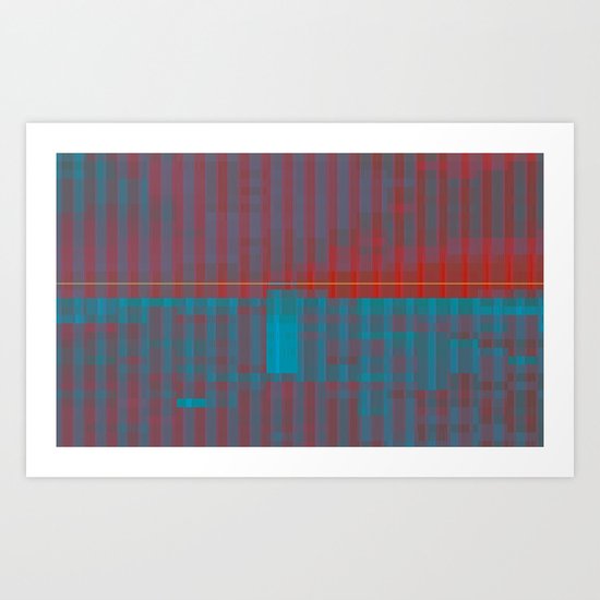 glitchscape Art Print