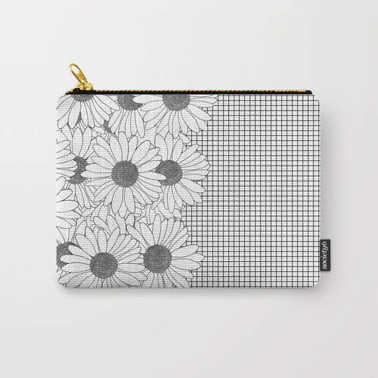 Daisy Grid on Side Carry-All Pouch