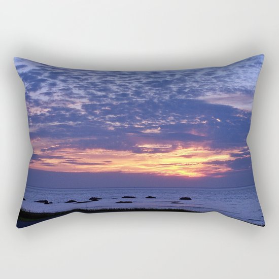 Flaming Clouds Rectangular Pillow