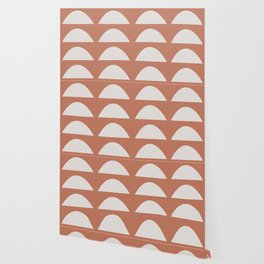 Wonky Arches | Terracotta Wallpaper