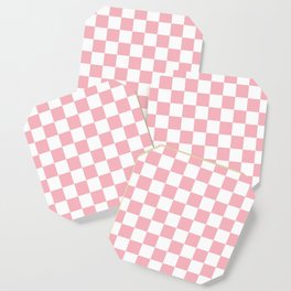 Checkered Coasters Pink and Green