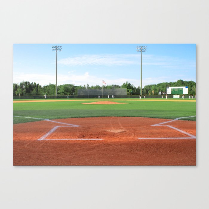 Play Ball! - Home Plate - For Bar or Bedroom Canvas Print