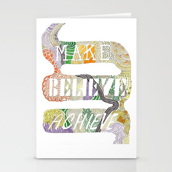 Make-Believe-Achieve Stationery Cards