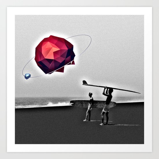 Square Beach Art Print