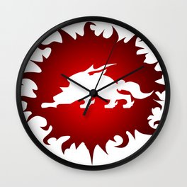 Amaterasu Logo- White Wall Clock