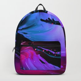 Cold Backpack | Purple, Art, Digital, Jumping, Falling, Abstract, Color, Magic, Universe, Love 