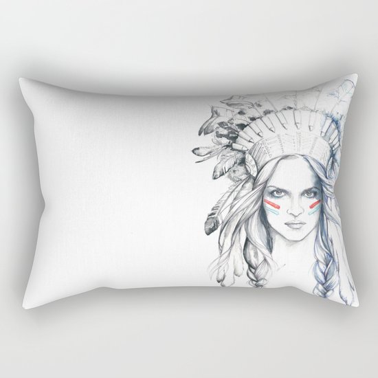 Indian Woman Rectangular Pillow