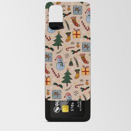Christmas Holiday Pink Android Card Case