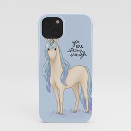 "You Are Strong Enough" Unicorn iPhone Case