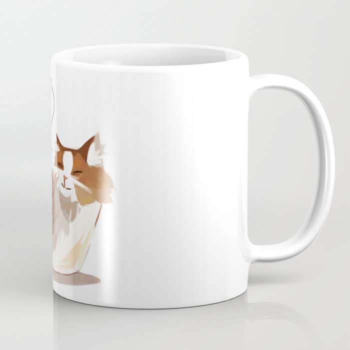 Happy Bowl Kitty Coffee Mug