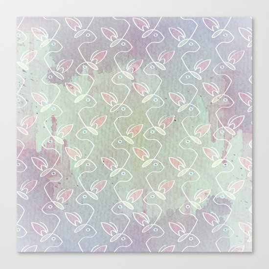 Running Bunnies Canvas Print