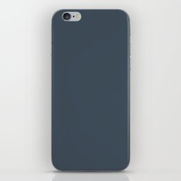 Ultra Dark Majestic Blue Gray Solid Color Pairs PPG Cavalry PPG1041-7 - All One Single Shade Colour iPhone Skin