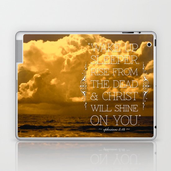 Wake Up Sleeper Laptop & iPad Skin