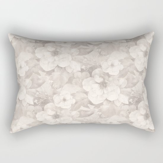 Vintage Flowers Rectangular Pillow