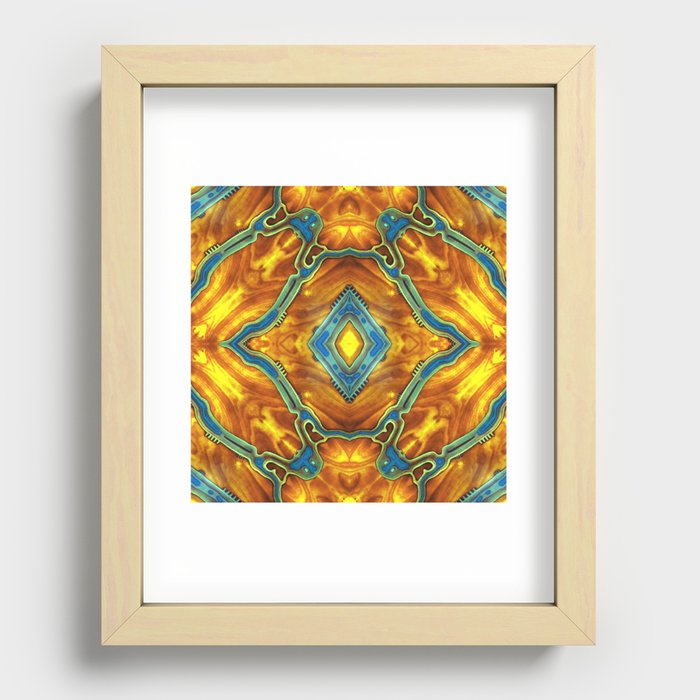 Portal of Thoughts - Dragon’s Golden Eye Recessed Framed Print
