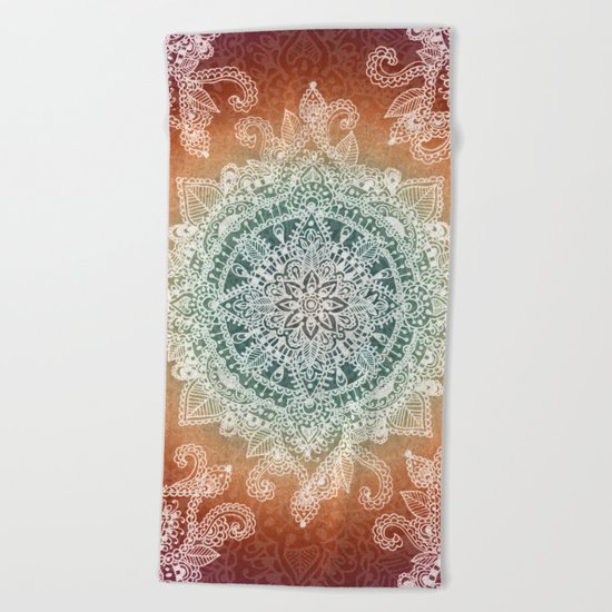Burning With Desire Beach Towel