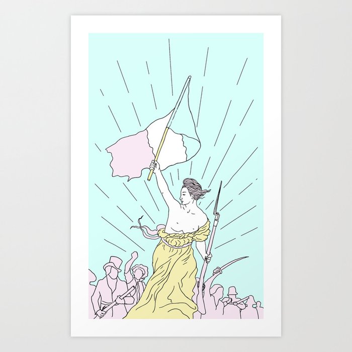 Discover the motif LIBERTY LEADING THE PEOPLE POP by Robert Farkas as a print at TOPPOSTER