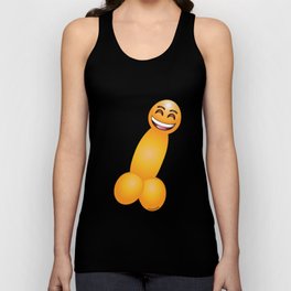 Emoji Dick Laughing Tank Top