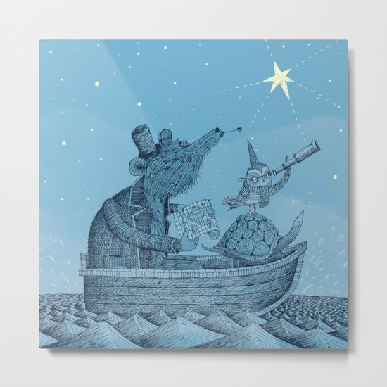 'The North Star' Metal Print