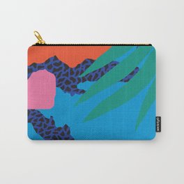 Tropical Cocktail by Zulu Zion Carry-All Pouch | Colorful, Digital, Color, Patternpainting, Curated, Leaf, Patternprint, Leafprint, Pattern, Painting 