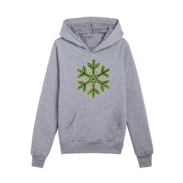 Simply Christmas Collection - Snowflake - Classic Xmas Colours  Kids Pullover Hoodies