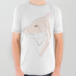 Ginger - one line Fox All Over Graphic Tee