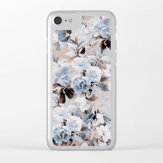 FLORAL PATTERN 10 Clear iPhone Case