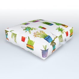 Plant Lover Pattern Outdoor Floor Cushion
