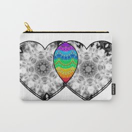 You Color My World - Colorful Love Heart Art Carry-All Pouch