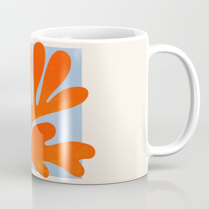 Red Coral Leaf: Matisse Paper Cutouts II Coffee Mug