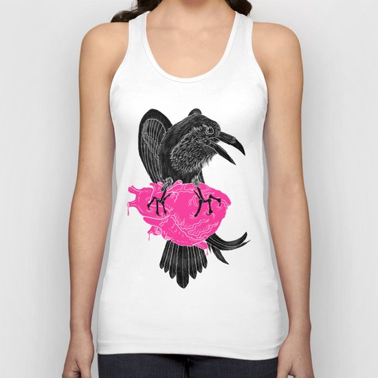 The Tell-Tale Raven Unisex Tank Top