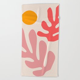 Henri Matisse - Leaves - Blush Beach Towel
