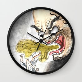 Bad Breath Yokai Wall Clock