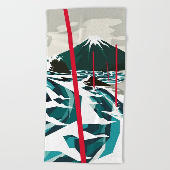Breaking the Waves II Beach Towel