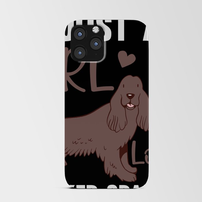 Just A Girl Who Loves Cocker Spaniel Cute Dogs iPhone Card Case