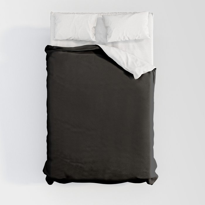 Deepest Black Duvet Cover