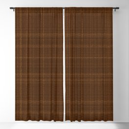 Burlap texture. Saddle brown. Blackout Curtain