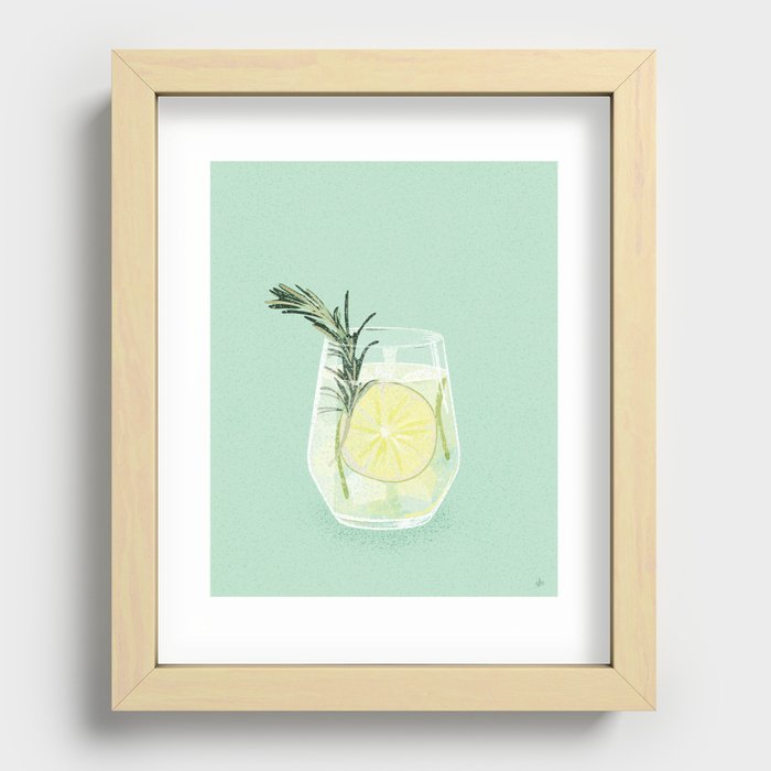Gin & Tonic Recessed Framed Print