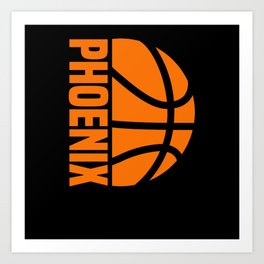 Phoenix Basketball Funny Gift Art Print | Booker, Oubre, Basketball, Dunk, Suns, Ball, Graphicdesign, Phoenix, Kentucky, Ayton 