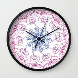 Bisexual Spirograph Wall Clock