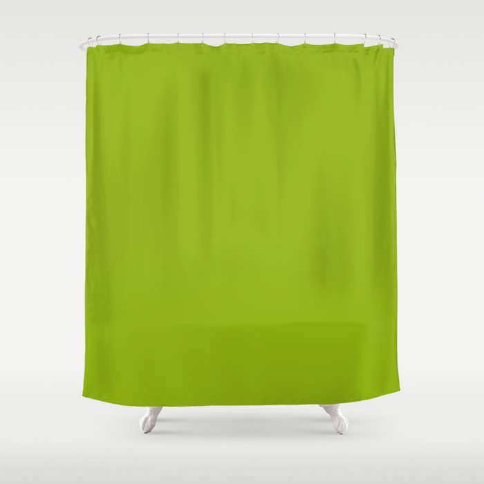 Pickled Green Shower Curtain