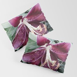 Purple Lilly garden blossom Pillow Sham