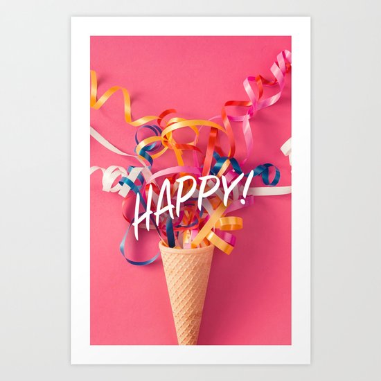 Happy! Art Print